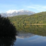 Der Montiggler See bei Bozen in der Gemeinde Eppan.